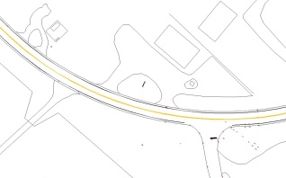 CAD drawing of accident site